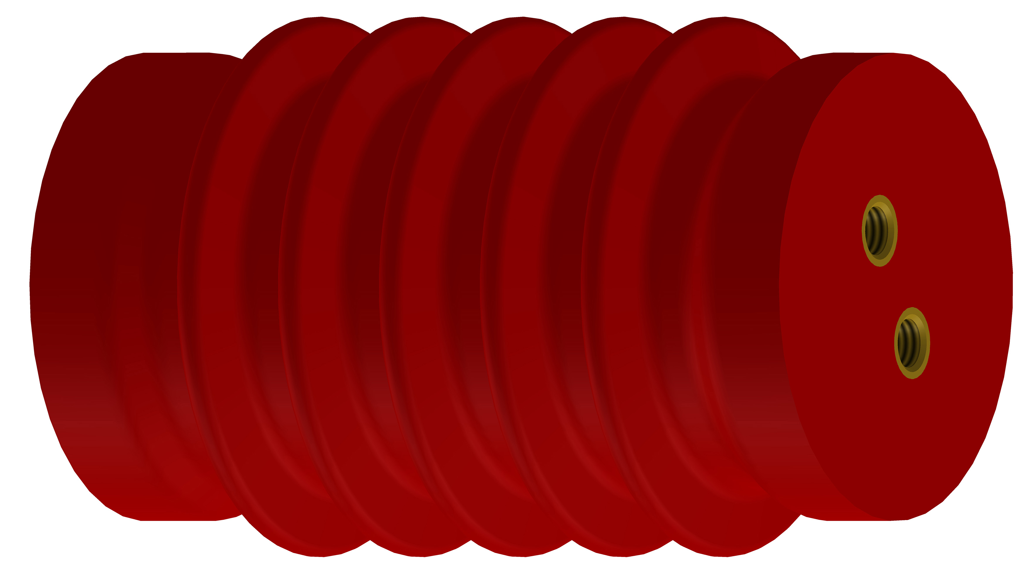 Polymeric support insulators, type ИОЛэл-10(120)-8 УХЛ2 1х16-2х10(23), ИОЛэл-10(120)-5 УХЛ2 1х12-2х8(18)